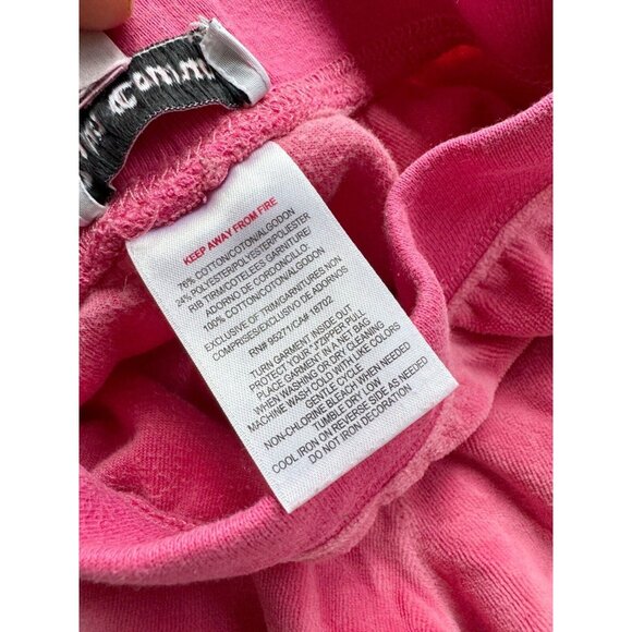 Girls' JUICY COUTURE Pink Velour Gold Logo Straight Leg Track Pants, Size 5 - Picture 10 of 11